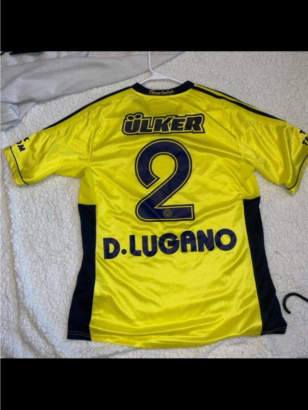 adidas Yellow and Navy Soccer Jersey